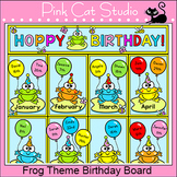 Frogs and Lily Pads Birthday Board