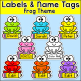 Frog Theme Labels and Name Tags - Editable Classroom Decor