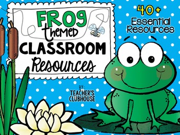 Preview of Frog Classroom Decor | Frog Theme