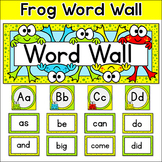 Frog Theme Editable Word Wall Cards and Letters