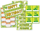 Frog Themed Birthday Display // Poster