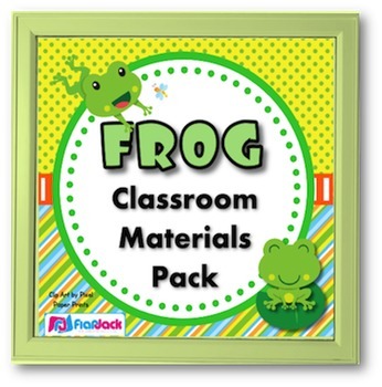Preview of Frog Themed Classroom Bundle