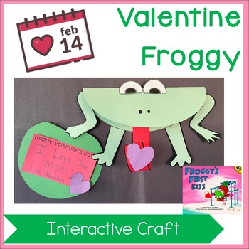 Preview of Frog-Themed Valentine's Day Craft - Froggy's First Kiss