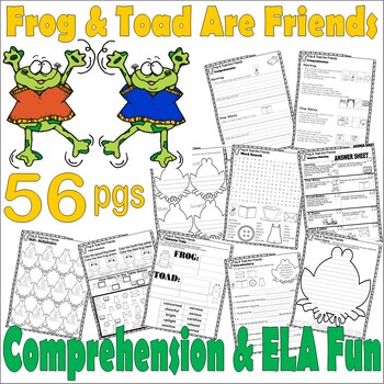 Preview of Frog & Toad Are Friends Read Aloud Book Study Companion Reading Comprehension