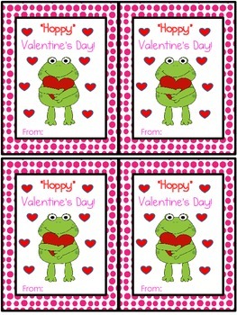 Frog Valentine's Day Cards by Angry Teacher | Teachers Pay Teachers