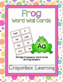 Frog Word Wall Cards - High Frequency - With Headers {& Ed