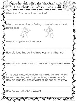 Frog And Toad All Year Reading Comprehension Pack By Little Minds And Hearts