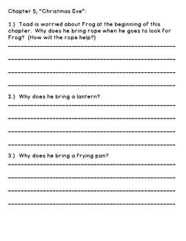 Frog And Toad All Year Reading Comprehension Packet By Everything 3 To 8