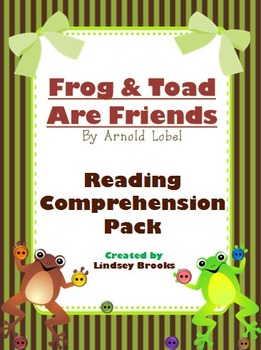Preview of Frog and Toad Are Friends: Reading Comprehension Pack