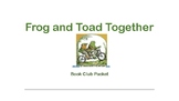 Frog and Toad Book Club Packet