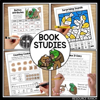 Preview of Frog and Toad Book Studies Bundle: Frog & Toad Teacher Guides and Worksheets