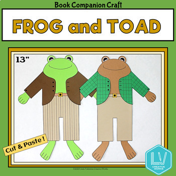 Preview of Frog and Toad Craft - Book Companion Craft, March Reading Month