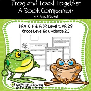 Preview of Frog and Toad Together | A Book Companion for Comprehension