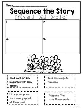 Frog And Toad Are Friends Worksheet