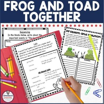 Preview of Frog and Toad Together by Arnold Lobel Activities in Digital and PDF