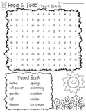 Frog and Toad Word Search