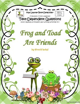 Preview of Frog and Toad are Friends: Text-Dependent Questions and More!