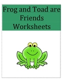 Frog and Toad are Friends worksheets