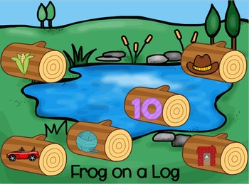 Frog on a Log Rhyming Center by Wise Little Owls | TpT