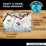 Frog pennant - for classes and homeschooling