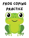 Froggy Coping Skill Practice Cards & Coloring