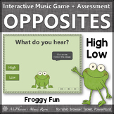High and Low Music Opposite Interactive Music Game + Asses