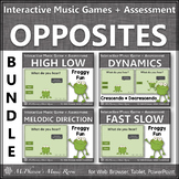 Music Opposites Interactive Music Games + Assessments Bund