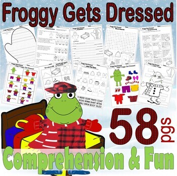 Preview of Froggy Gets Dressed Winter Read Aloud Book Study Companion Reading Comprehension