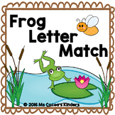 Froggy Letters: Letter Matching Uppercase and Lowercase Worksheet