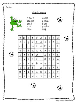 froggy plays soccer