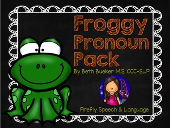 Preview of Froggy Pronoun Pack