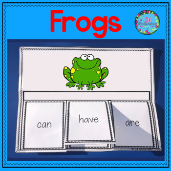 Preview of Frogs Writing Flap Books Kindergarten First & Second Grade ESL Spring Amphibians