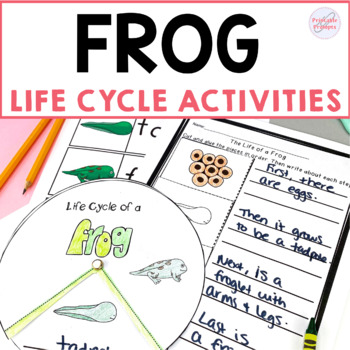 Preview of Frog Life Cycle Wheel and Cut and Paste Activities