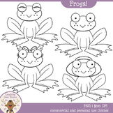 Frogs! Clipart Set