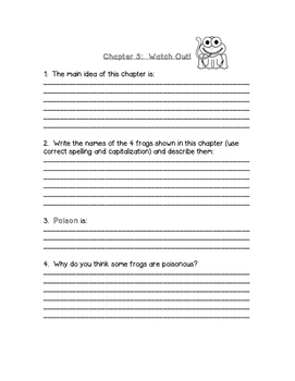 Frogs Close Reading Comprehension Packet by Melissa Ramos | TpT