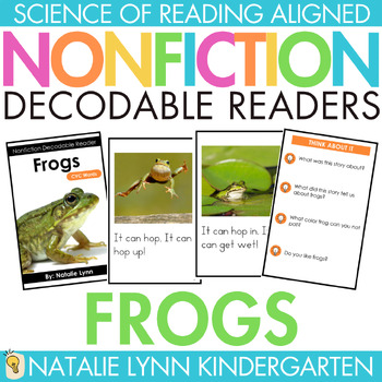 Preview of Frogs Differentiated Nonfiction Decodable Readers Science of Reading Books