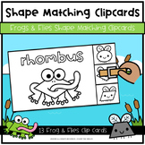 Frogs & Flies Shape Matching Clip Cards