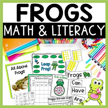 Preview of All About Frogs Unit with Nonfiction Text & Writing, Life Cycle Activity, Craft