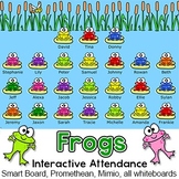 Frog Theme SMARTboard Attendance with Lunch Count for All 