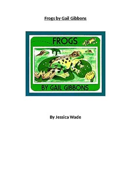 Preview of Frogs Interactive Read Aloud