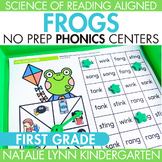 Frogs No Prep Phonics Center Mats First Grade Leap Year Li