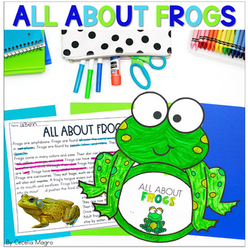 Preview of Frogs Nonfiction Reading Informative Writing All About Frogs