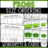 Frogs Size Ordering Animals | Order by Size | Cut and Glue