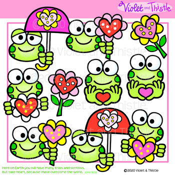 Valentines day.Seamless patern of cute smile face frog with heart