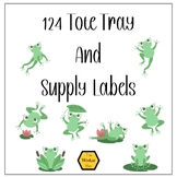 Frogs Tote and Chair Label Cards ~ Editable