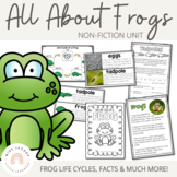Frogs Unit | All about frogs and frog life cycles - great 