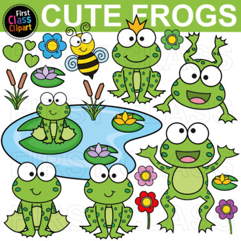 Preview of Frogs and Amphibians Clip Art