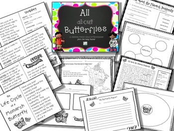 Preview of Frogs and Butterflies Bundled Language Arts Units - CCSS Aligned!