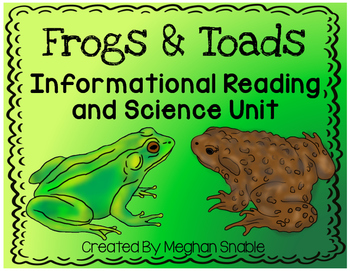 Preview of Frogs and Toads Unit