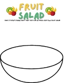 Frogstreet 4yr 2020 Theme 3 Week 3 Fruit salad bowl/Vegeta